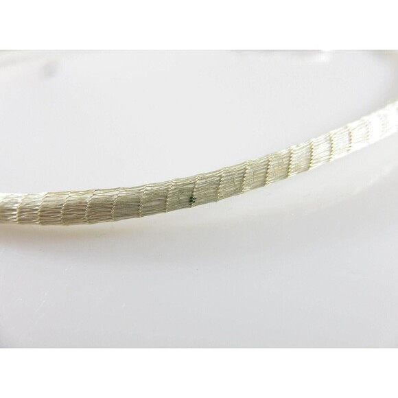 Sterling Silver Mesh Slide Necklace Southwestern Hardstone Geometric Pendant - Picture 8 of 10